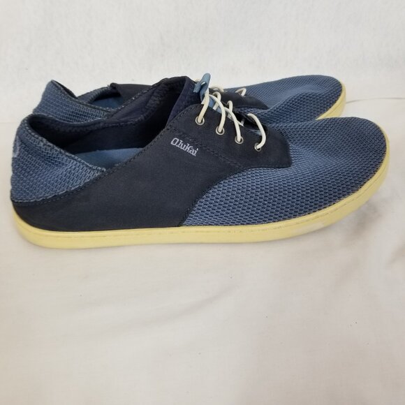 OLUKAI Men's Mesh Flexible Comfortable Slip On Casual Sneakers Blue Size ? ~4397 - Picture 4 of 8